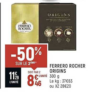 Promo Ferrero ferrero rocher origins chez Lidl
