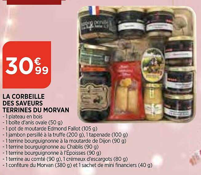 Promo La Corbeille Des Saveurs Terrines Du Morvan chez Bi1 iCatalogue.fr