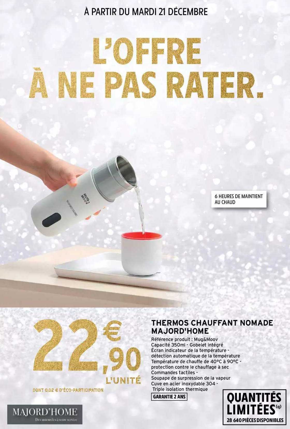 Intermarché Hyper Thermos Chauffant Nomade Majord'home