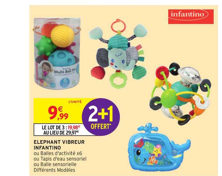 Offre Elephant Vibreur Infantino Chez Intermarche Hyper