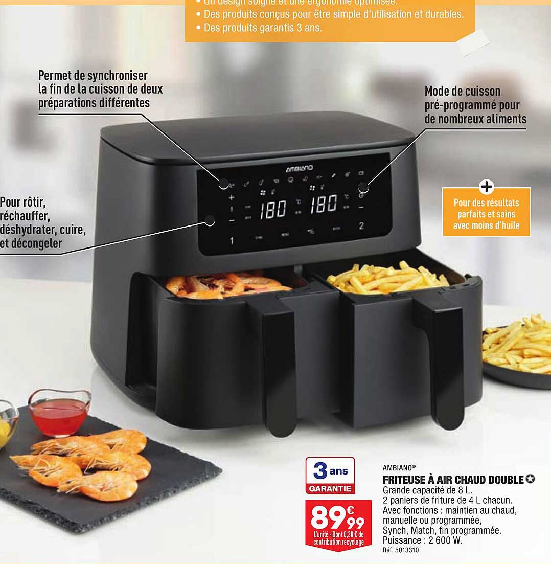 Housse Anti-poussière Pour Friteuse à Air Ou Autocuiseur électrique - Taille 38 X 38,7 Cm - Protection Et Gain De Place
