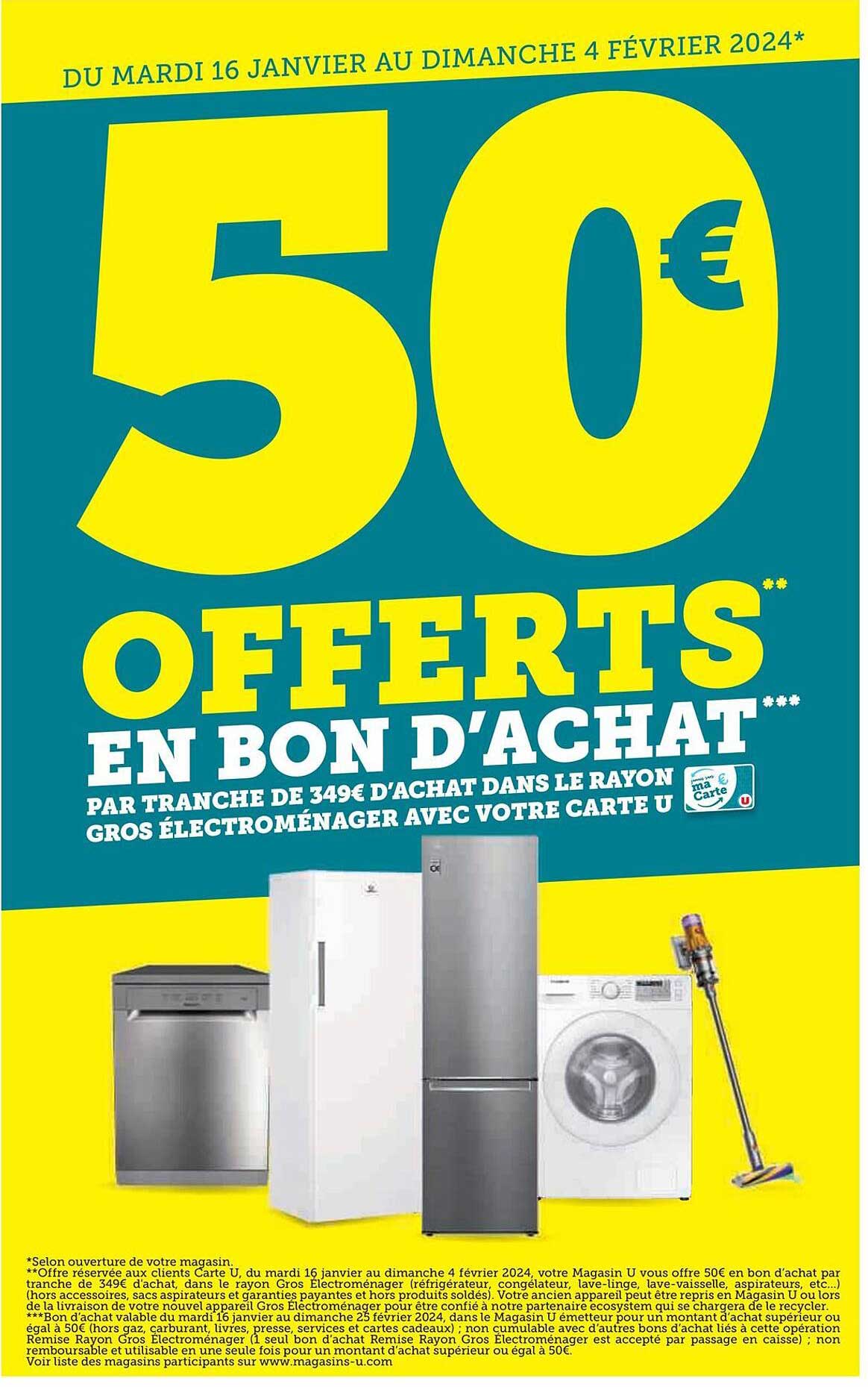 Promo Le Rayon Gros électroménager Avec Carte U Chez Super U Icataloguefr 