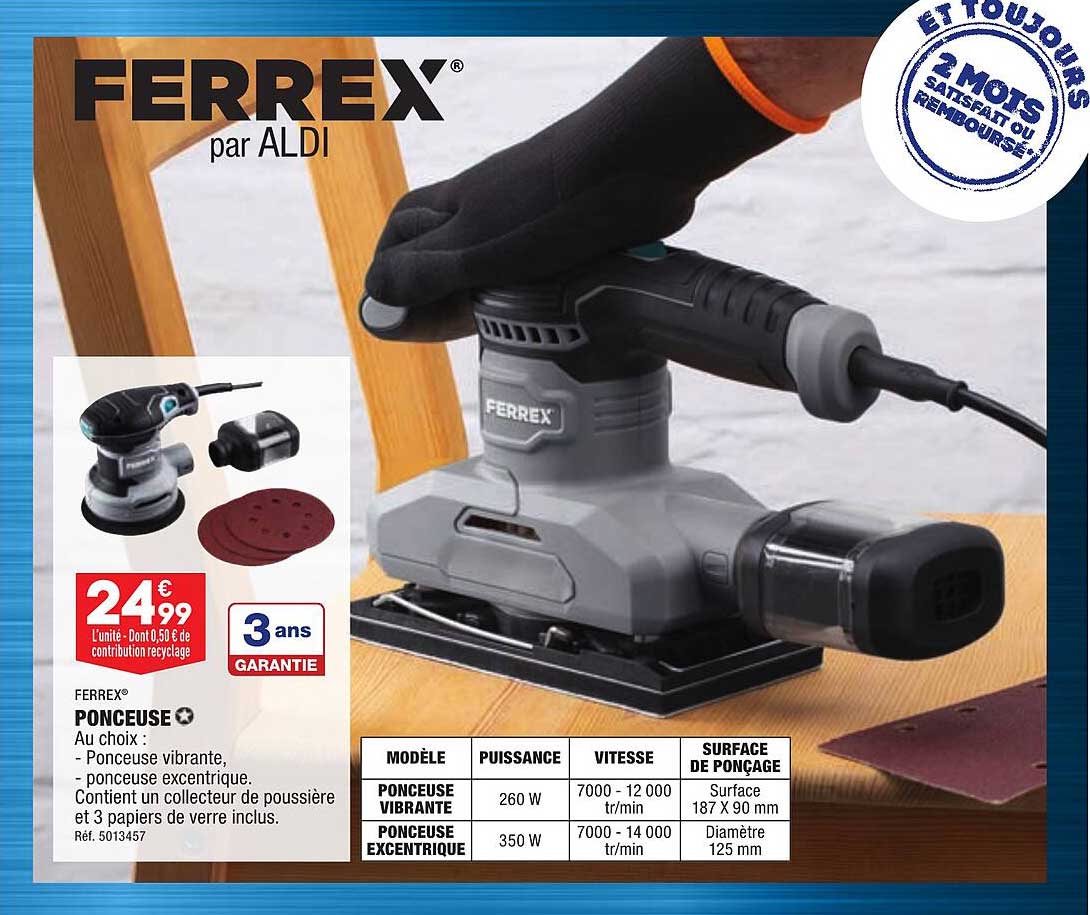 FERREX® Visseuse électrique sans fil 3,6v à bas prix chez ALDI