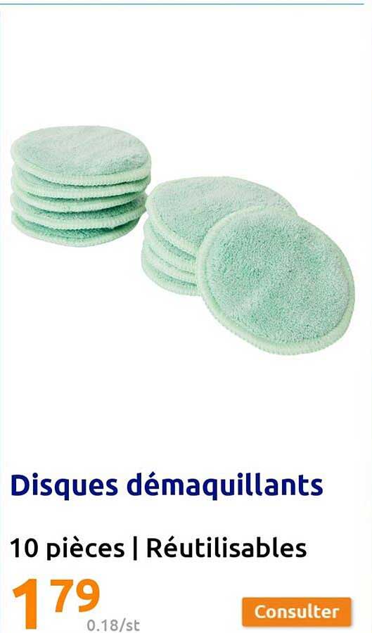 Pandoo Disques Démaquillants En Bambou & Coton - Boutique En Ligne Co