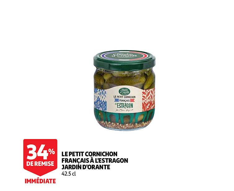 Promo Le Petit Cornichon Français à L'estragon Jardin D'orante chez