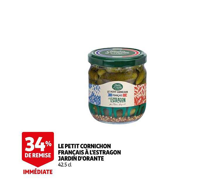 Promo Le Petit Cornichon Français à L'estragon Jardin D'orante chez