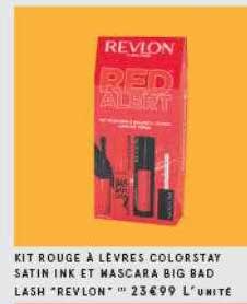 Monoprix Kit Rouge à Lèvres Colorstay Satin Ink Et Mascara Big Bad Lash Revlon