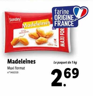 Promo Madeleines chez Lidl - iCatalogue.fr