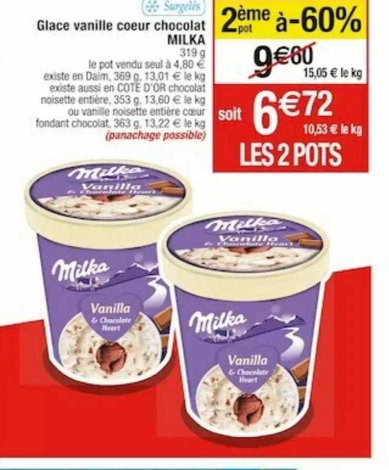 Glace chocolat COTE D'OR : la boite de 353g à Prix Carrefour