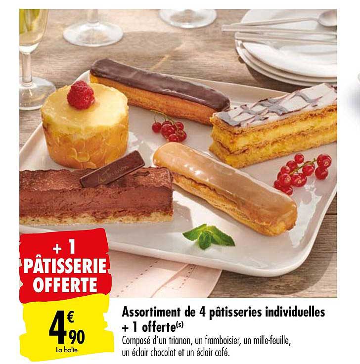 Offre Assortiment De 4 Patisseries Individuelles 1 Offerte Chez Carrefour