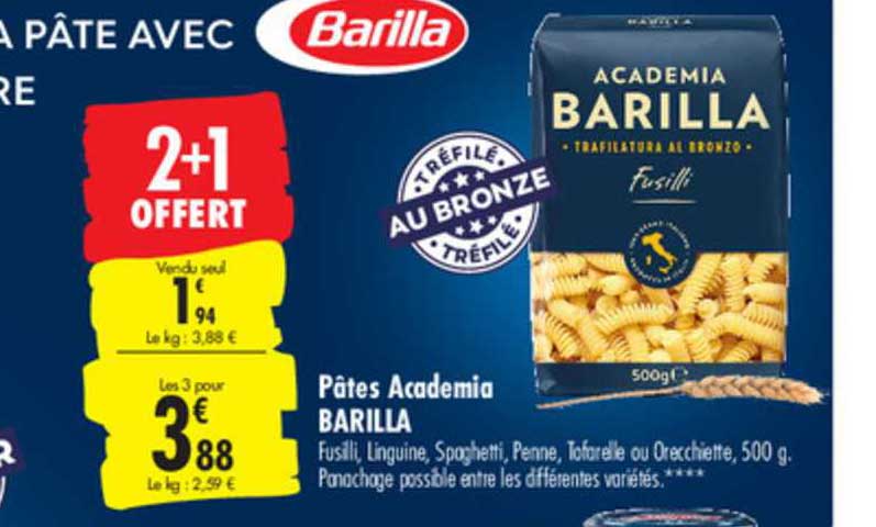 Tofarelle academia, Barilla (500 g)  La Belle Vie : Courses en Ligne -  Livraison à Domicile