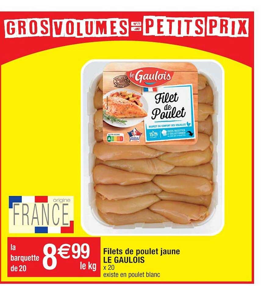 Promo Filets De Poulet Jaune Le Gaulois Chez Cora Icatalogue Fr