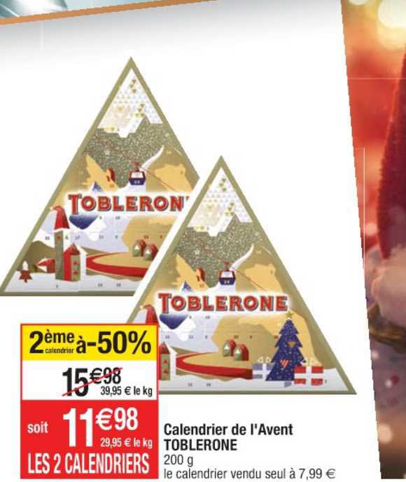 Toblerone Calendrier De L'Avent 200g 