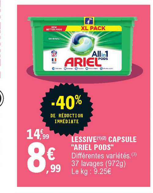 Promo Ariel pods+ Lessive en capsules chez Maximarché