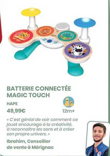 Promo Batterie Connectée Magic Touch - Hape chez Cultura 