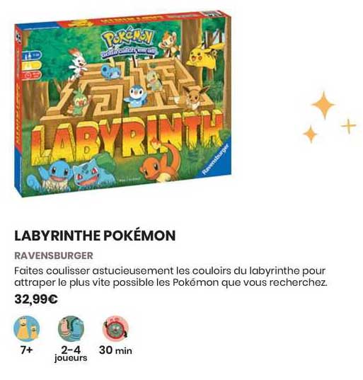 Promo Labyrinthe Pokémon - Ravensburger chez Cultura 