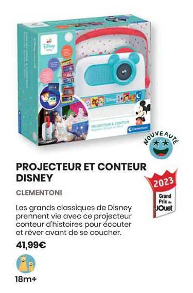 Promo Projecteur Et Conteur Disney - Clementoni chez Cultura 