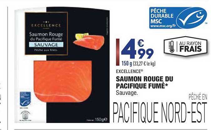 EXCELLENCE® Saumon rouge du pacifique fumé sauvage à bas prix chez ALDI