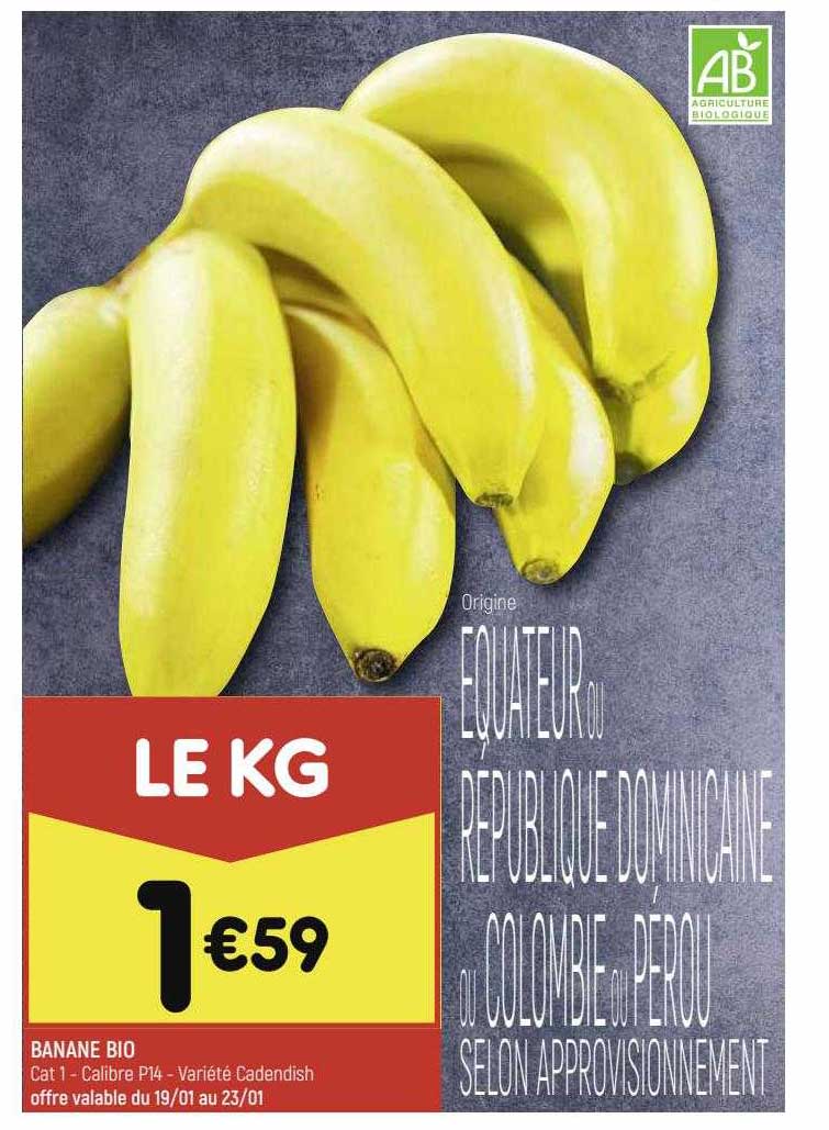 Leader Price Banane Bio