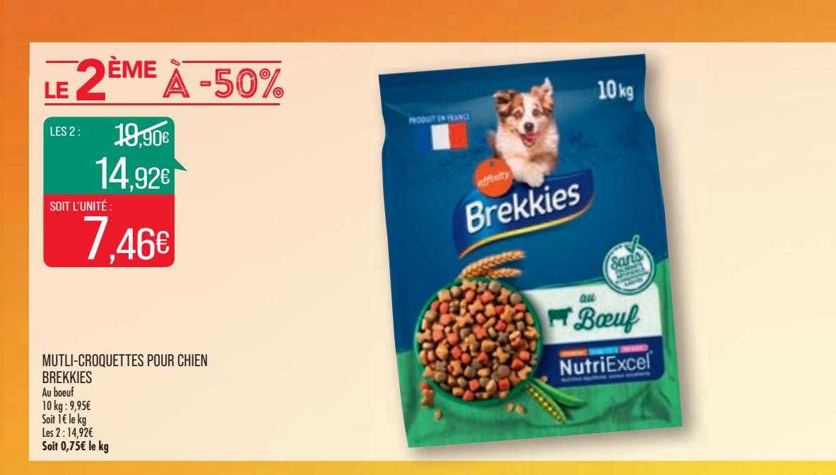 Offre Multi-croquettes Pour Chien Brekkies Chez Match