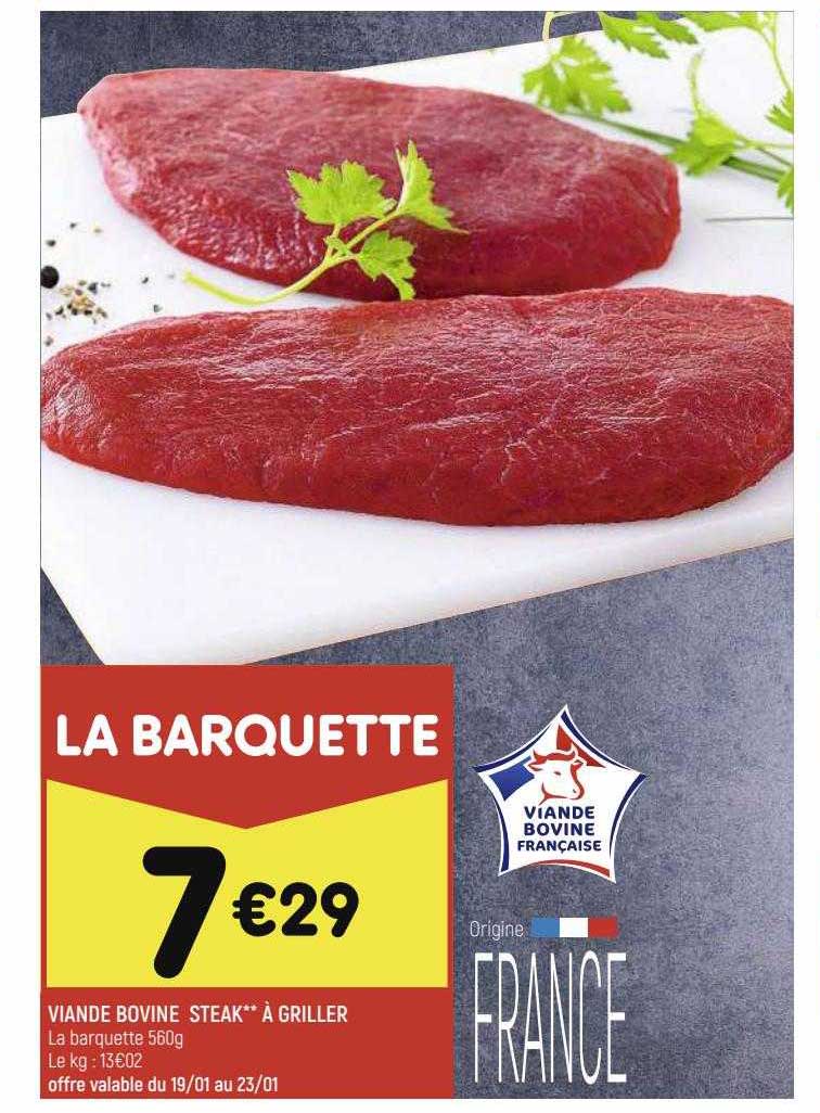 Leader Price Viande Bovine Steak** à Griller