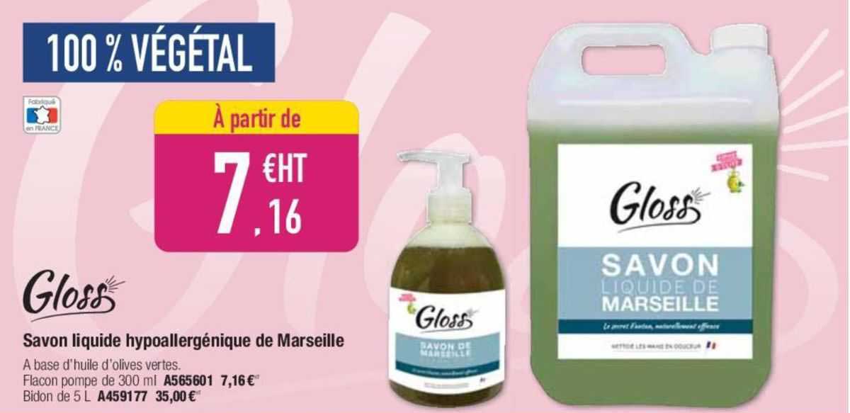 Acheter Lessive liquide - Total 3+1 - Au savon de Marseille & aloe vera -  63 lavages - Casino shop Gonesse