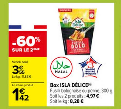 Offre Box Isla Délice chez Carrefour