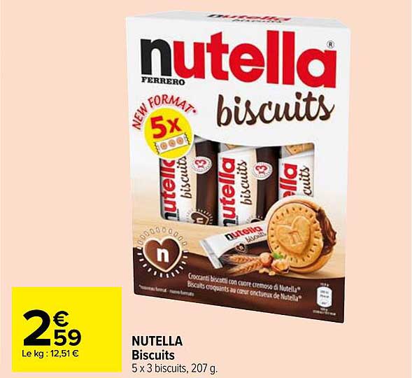 Carrefour Market Nutella Biscuits