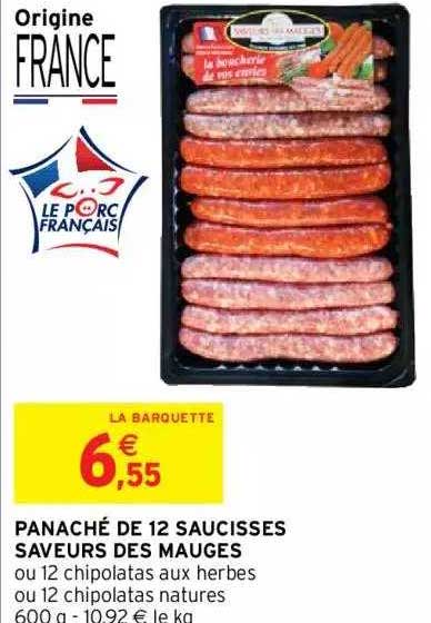 Intermarché Panaché De 12 Saucisses Saveurs Des Mauges