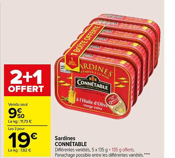 Carrefour Market Sardines Connétable