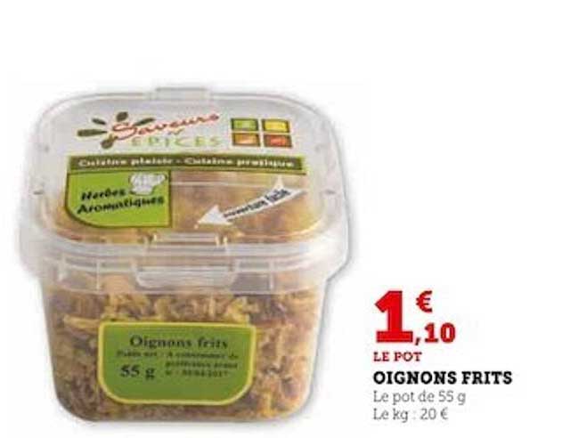 Promo Oignons frits chez E.Leclerc