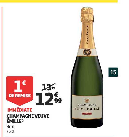 Offre Champagne Veuve émille chez Auchan