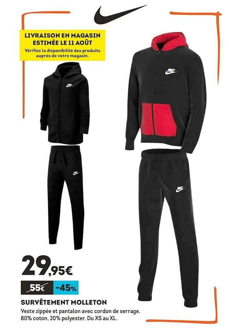 Sport 2000 Survêtement Molleton Nike