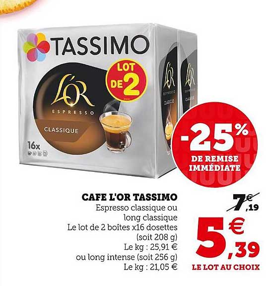 U Express Café L'or Tassimo