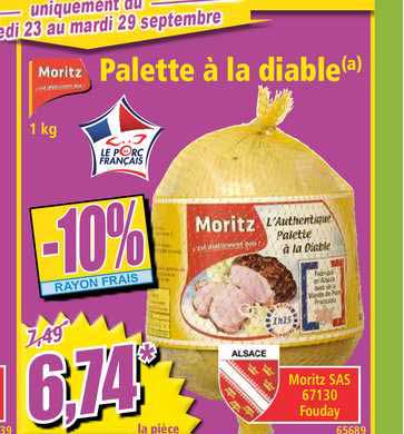 Promo Palette à La Diable chez Norma - iCatalogue.fr