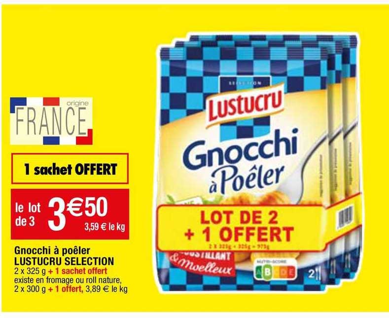 Promo Gnocchi à Poêler Lustucru Sélection chez Migros France