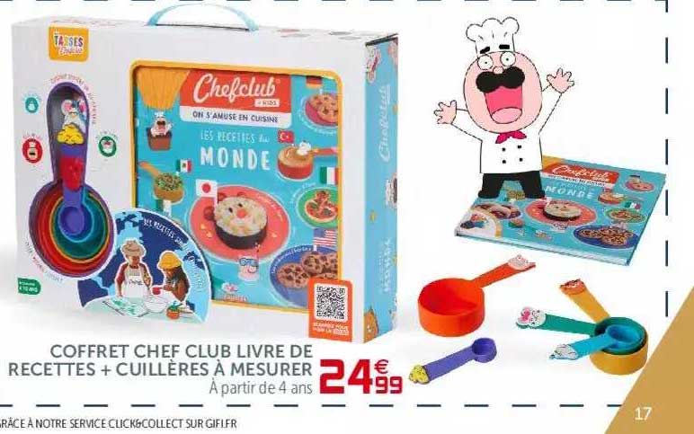 Livre Exclu Coffret Chef Club kids : le livre à Prix Carrefour