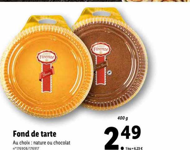 Promo Fond De Tarte Firenze chez Lidl - iCatalogue.fr