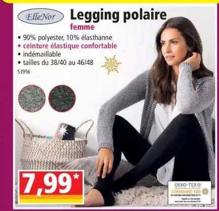 Legging Polaire Femme TNNZEET - Thermique, Taille Haute, élastique 4 Directions, Pour Automne-hiver, Plusieurs Tailles/couleurs