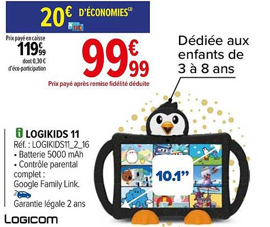 Promo Logikids 11 Logicom chez Carrefour 