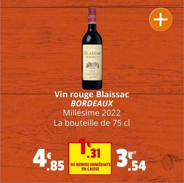 Vin rouge Bordeaux Blaissac