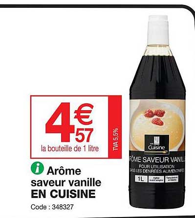 Promo Arôme Saveur Vanille En Cuisine chez Promocash - iCatalogue.fr