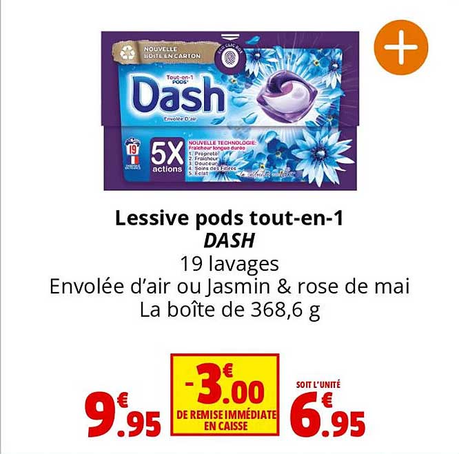 Lessive liquide concentrée XTRA TOTAL 2,835L 63 lavages - Super U