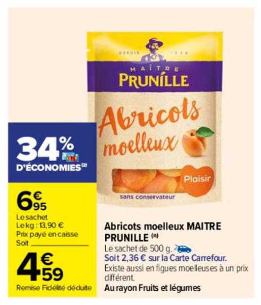 Abricots moelleux - Maître Prunille - 500 g