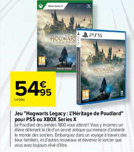 Jeu Hogwarts Legacy : L'Héritage De Poudlard - Version Xbox Series X - Neuf Sous Blister