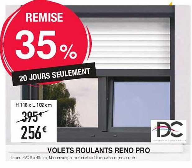 Promo Volets Roulants Reno Pro chez Chretien Matériaux iCatalogue.fr