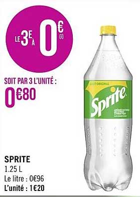 Promo Sprite chez Géant Casino - iCatalogue.fr