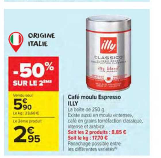 Café en grains ILLY, 250g - Super U, Hyper U, U Express 