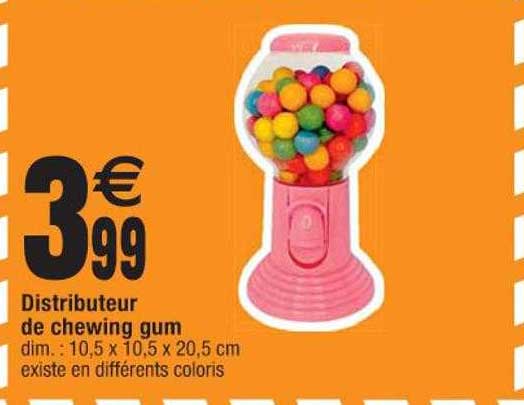 Promo Distributeur de chewing-gums chez Action