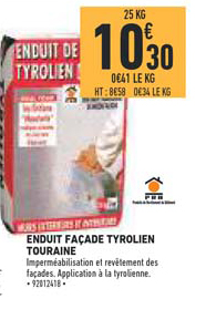 Offre Enduit Facade Tyrolien Touraine Chez Brico Cash